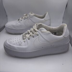 Nike Womens Air Force 1 Sage AR5339-100 White Casual Shoes Sneakers Size 9.5